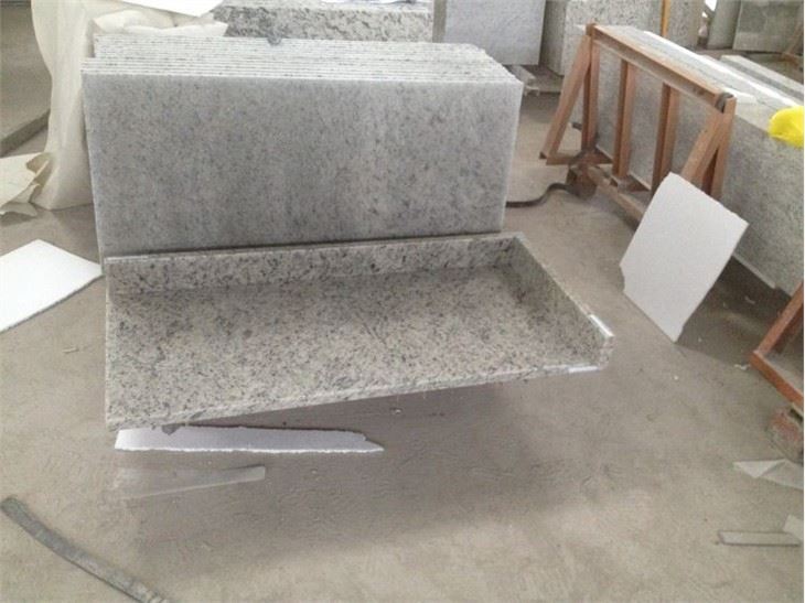 rose white kitchen countertop