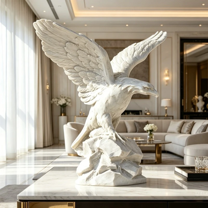 marble eagle statue